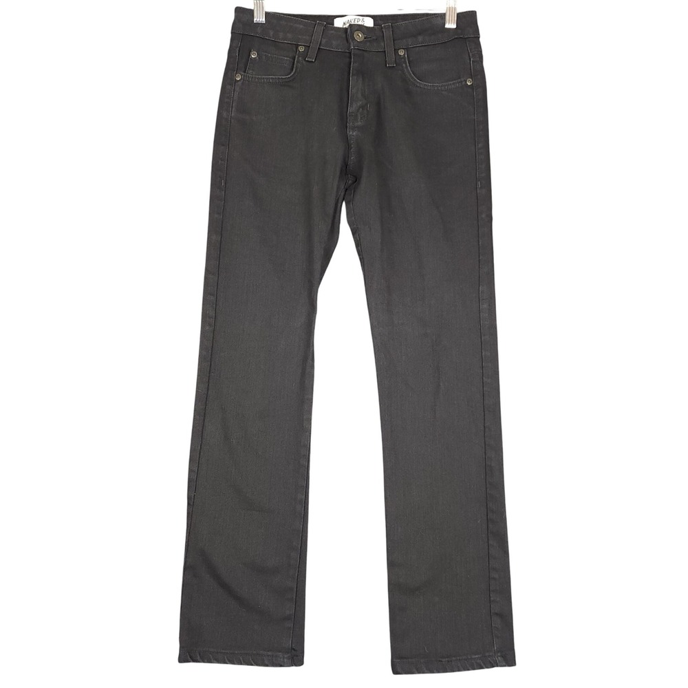 NAKED FAMOUS DENIM Skinny Guy Black Stretch Jeans Mens Size 30 Lightweight‎